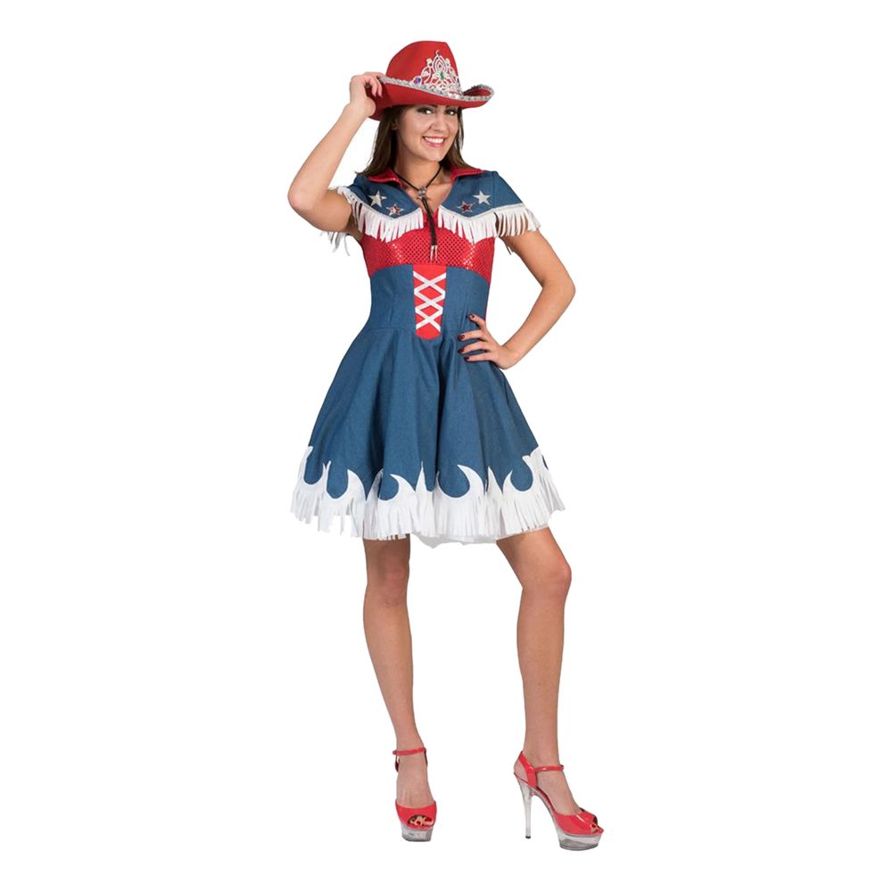 Cowboy Kjole Kostume