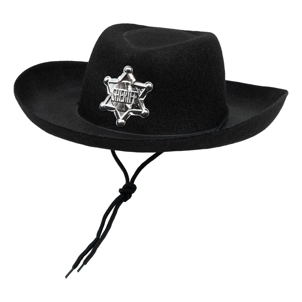 Cowboyhatt Barn Svart