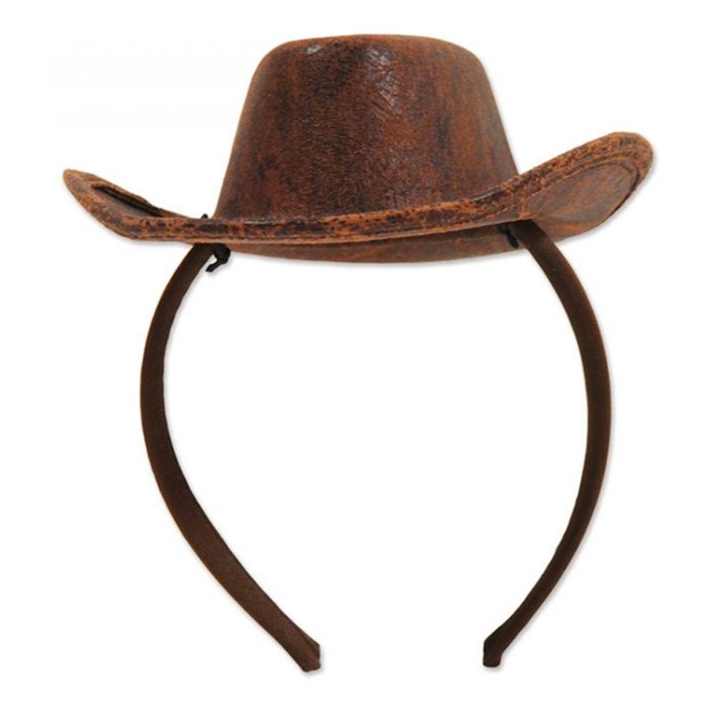 Cowboyhatt Brun Mini