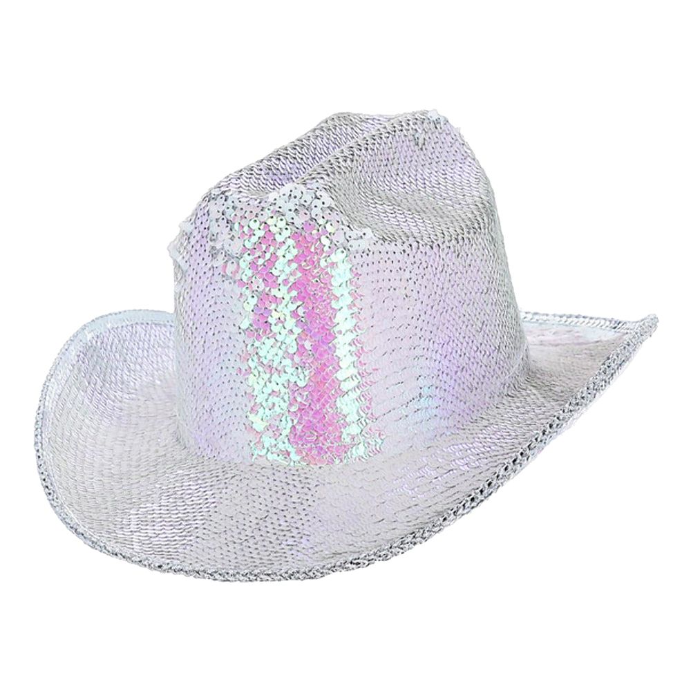 Cowboyhatt Iridescent med Paljetter