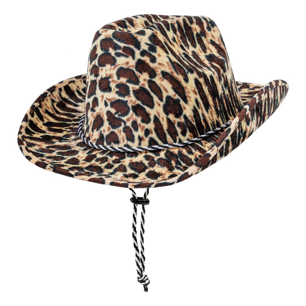 Cowboyhat Leopardmønstret