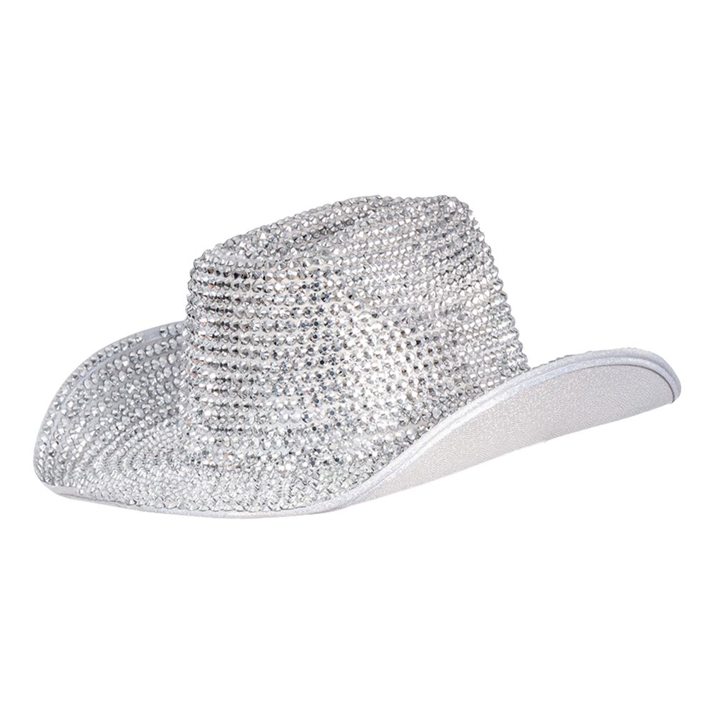 Cowboyhat med Sten i Sølv