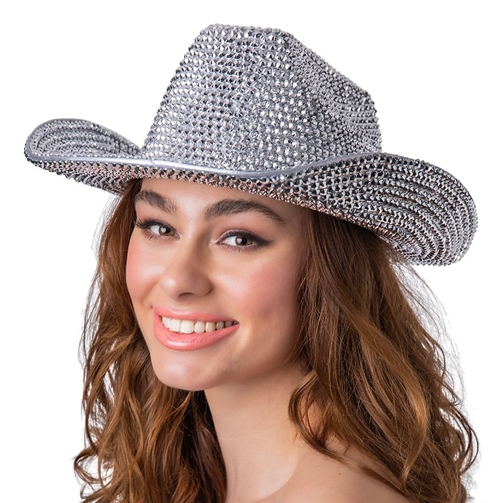 Cowboyhatt med Strass Deluxe