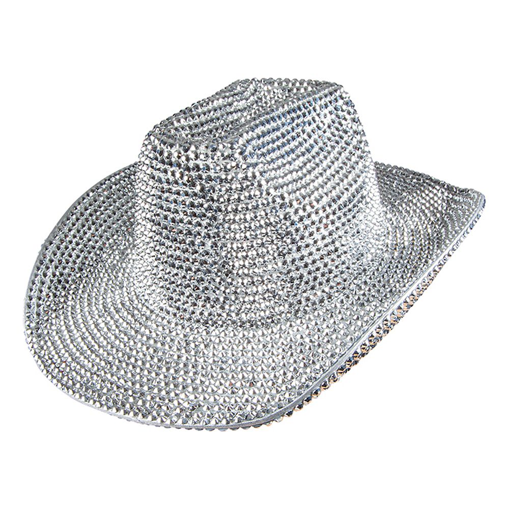 Cowboyhatt med Strass Deluxe