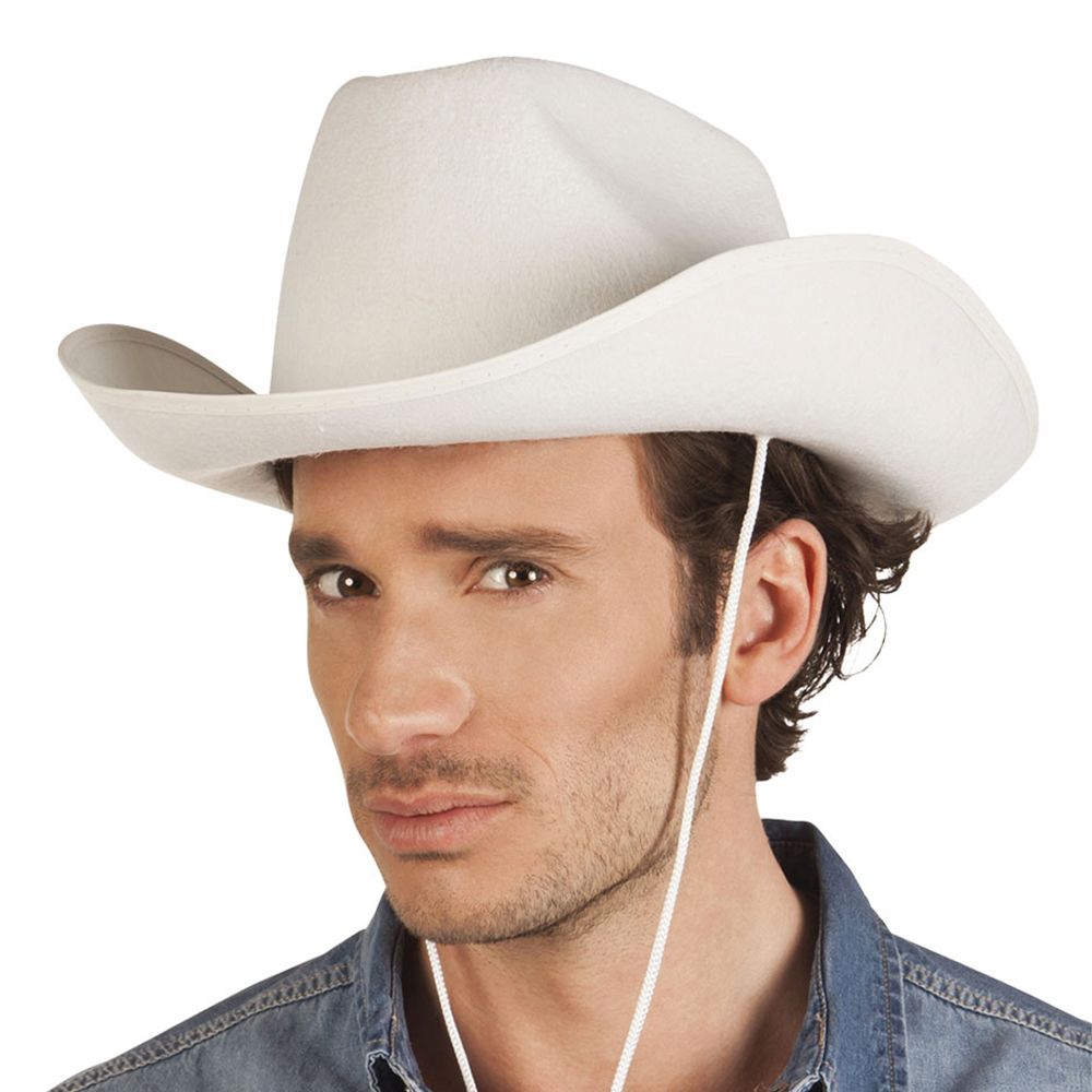 Cowboyhatt Rodeo Vit