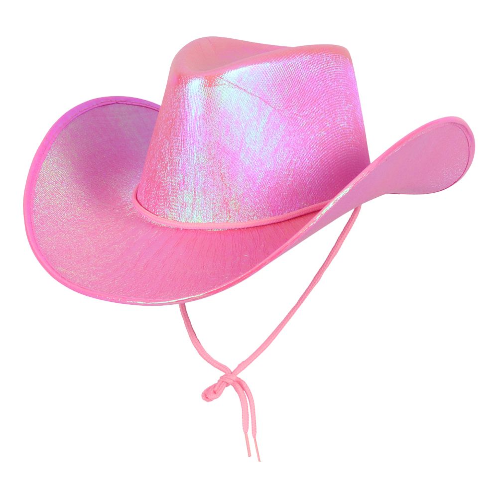 Cowboyhat Lyserød Farveglinsende