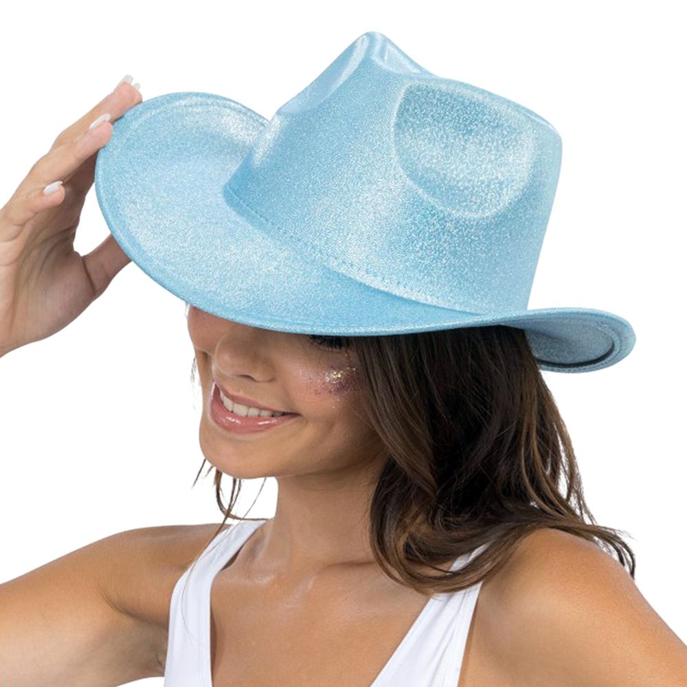 Cowboyhat Skinnende Blå