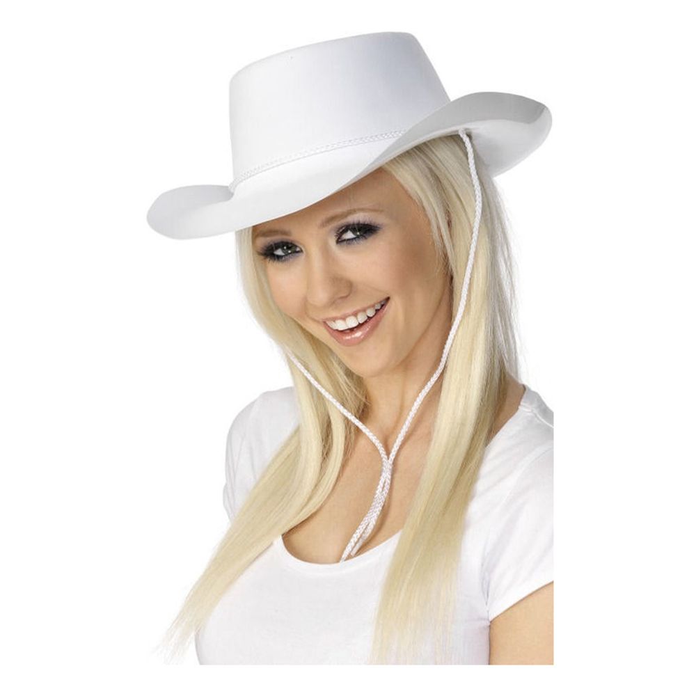 Cowboyhatt Vit