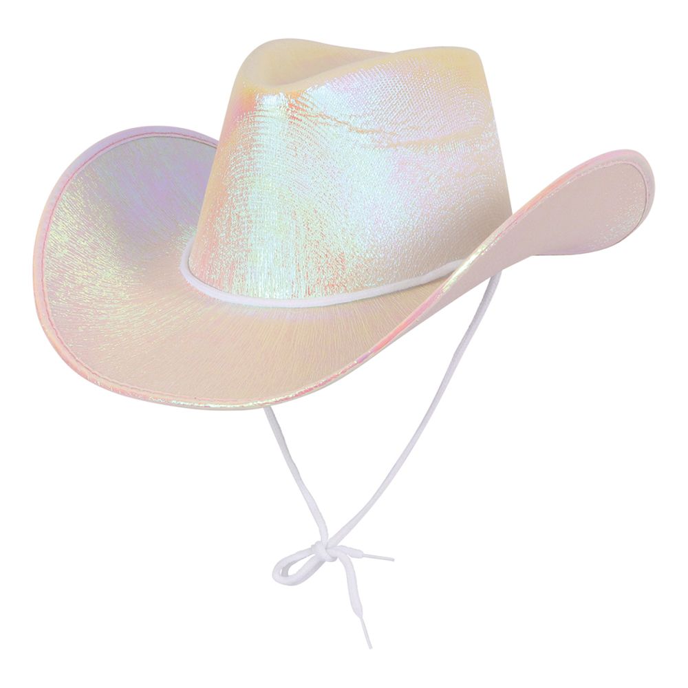 Cowboy-hattu Valkoinen Värihohtava