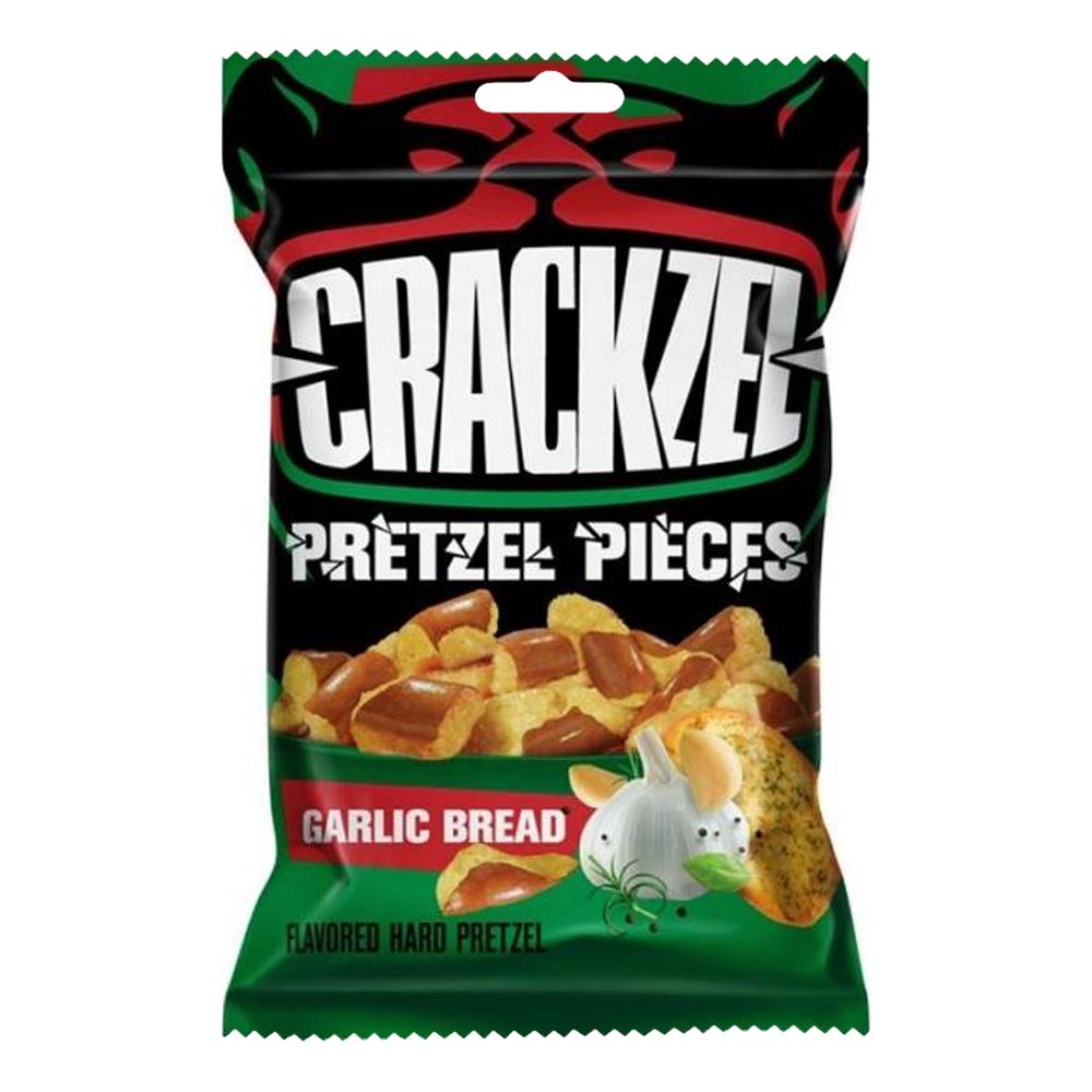 Crackzel Pretzel Pieces Garlic Bread