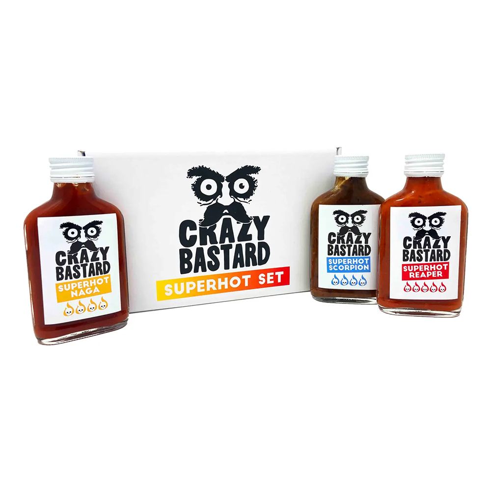 Crazy Bastard Sauce Super Hot Set
