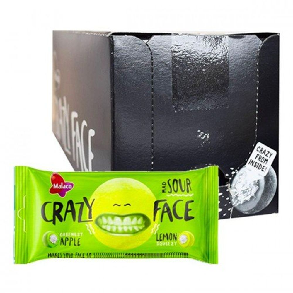 Crazy Face Sour Storpakning