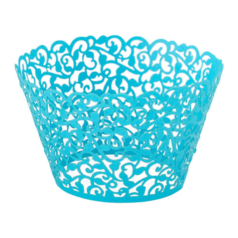 Cupcake Wrapper Blå Lace