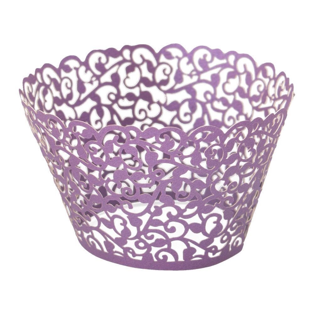 Cupcake Wrapper Lilla Lace