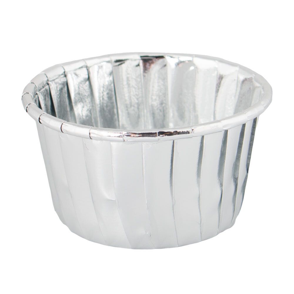Cupcake Wrapper Sølv Metallic