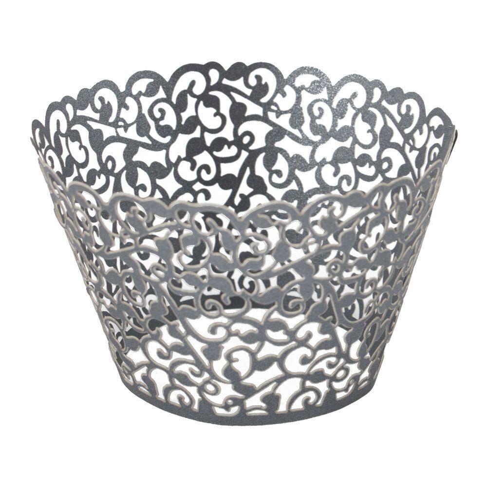 Cupcake Wrapper Svart Lace