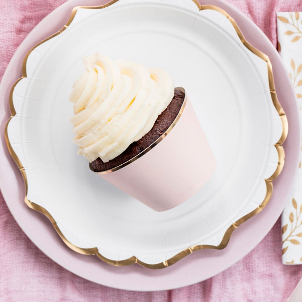 Cupcake Wrappers Rosa/Gull