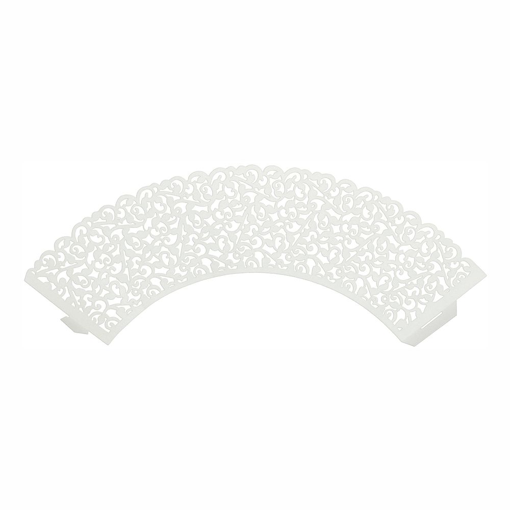 Cupcake Wrappers Hvid Lace