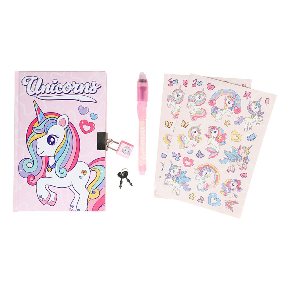 Dagbok Unicorns med Hänglås