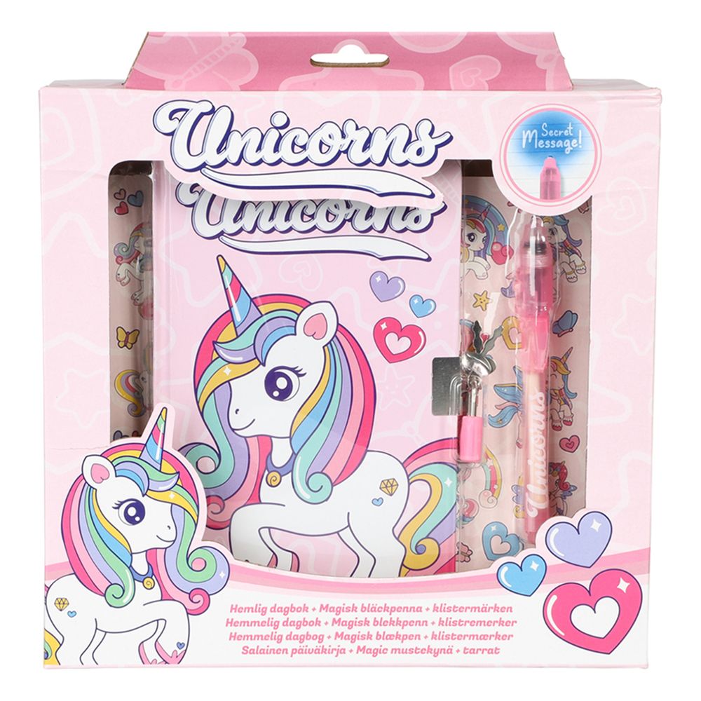 Dagbok Unicorns med Hänglås