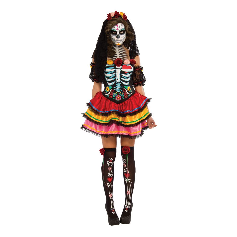 Day of the Dead Dam Maskeraddräkt