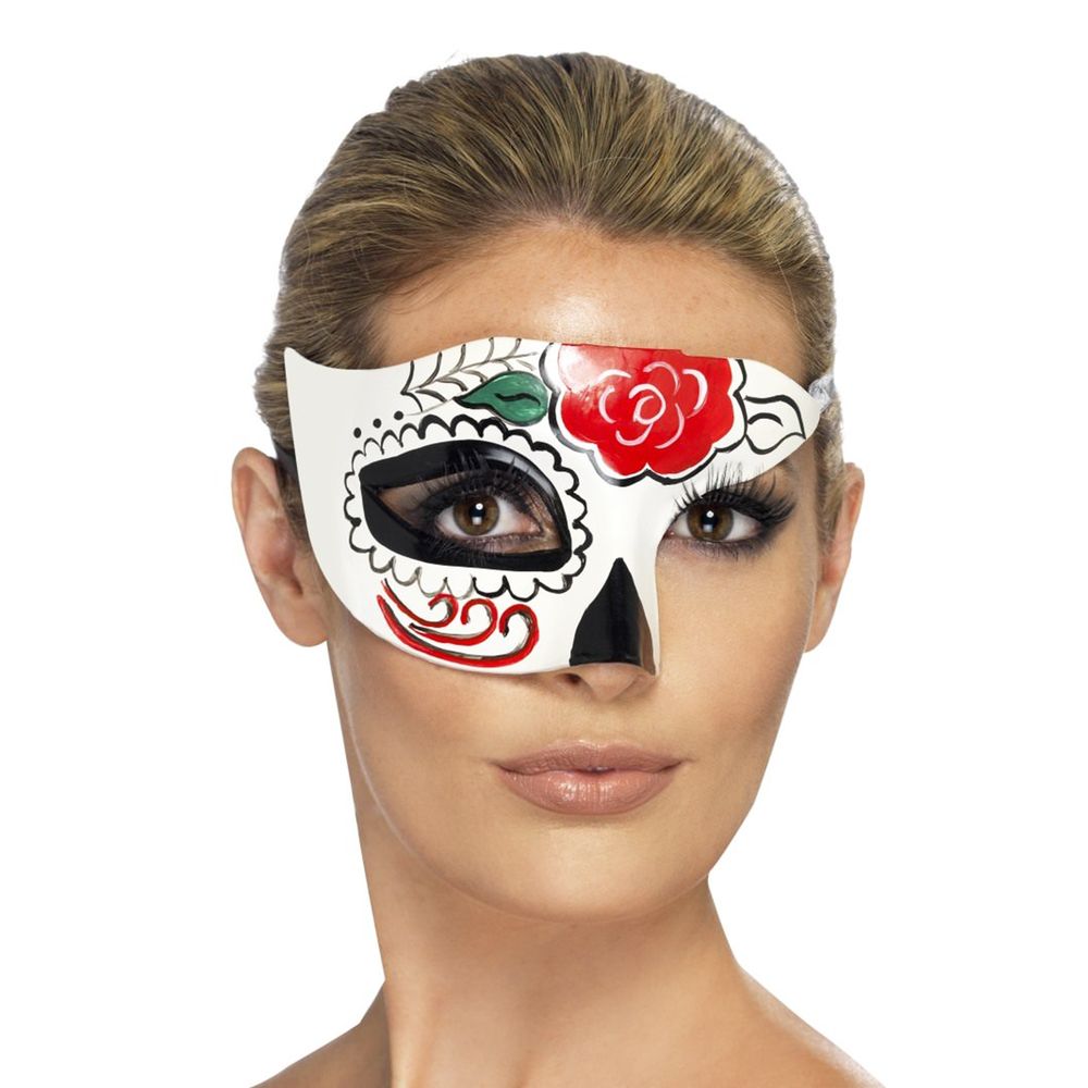 Day of the Dead Halv Ögonmask