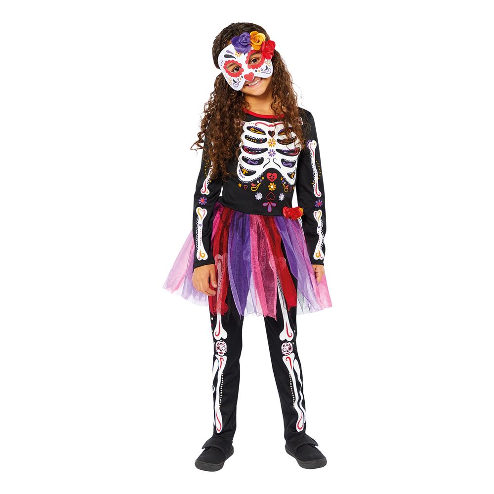 Day of the Dead Mekko Lasten Naamiaisasu