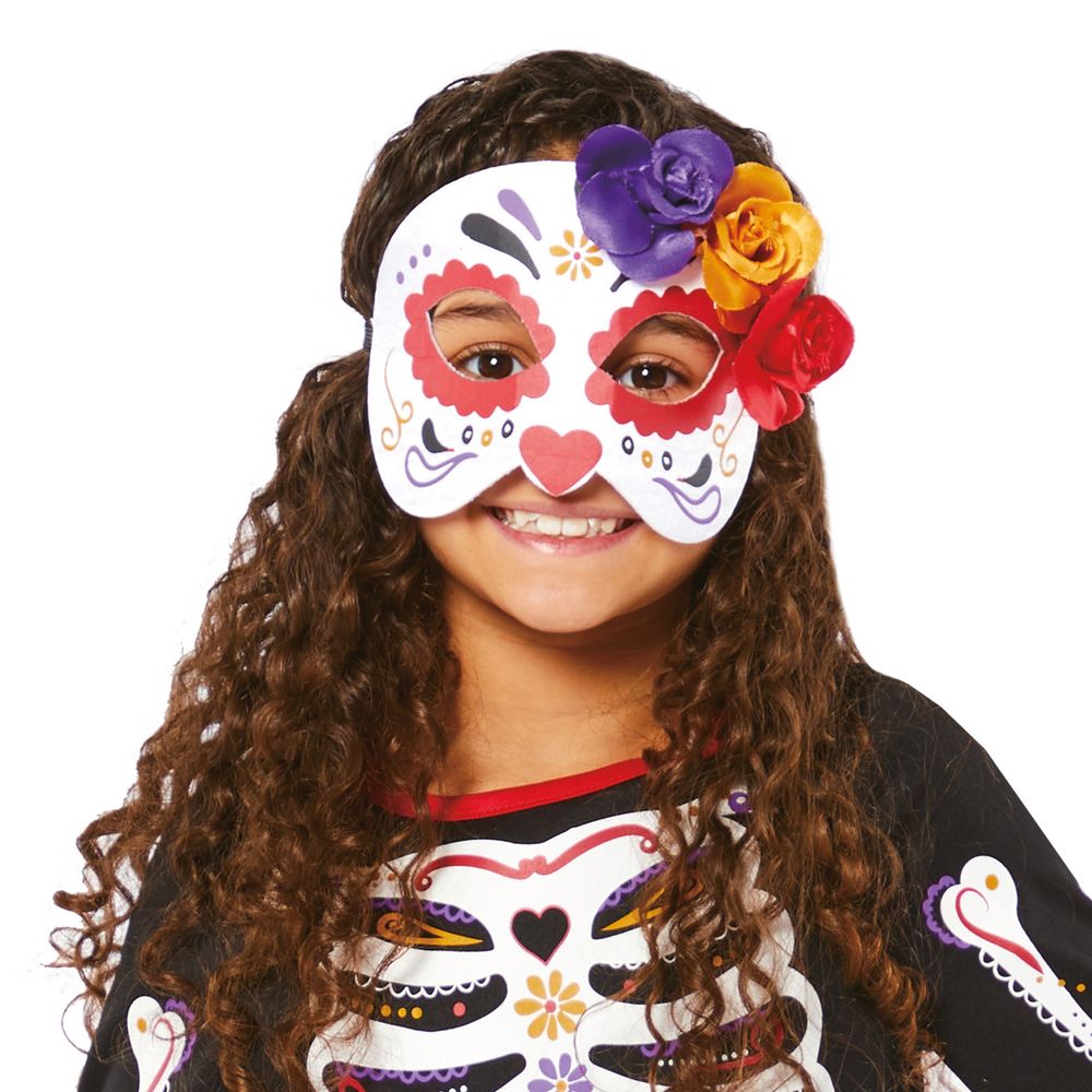 Day of the Dead Mekko Lasten Naamiaisasu