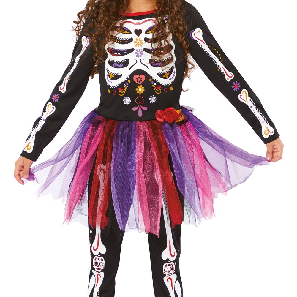Day of the Dead Mekko Lasten Naamiaisasu