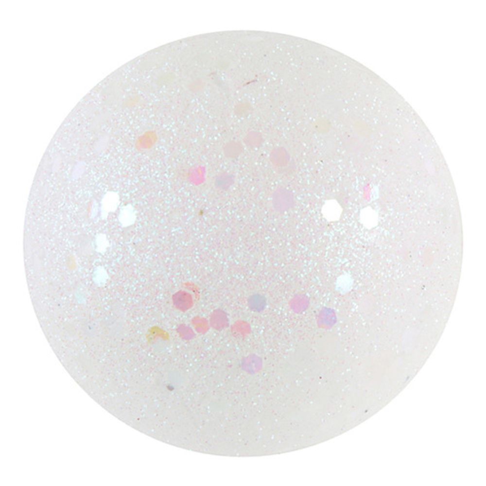 Dekorationsbollar Vit/Glitter