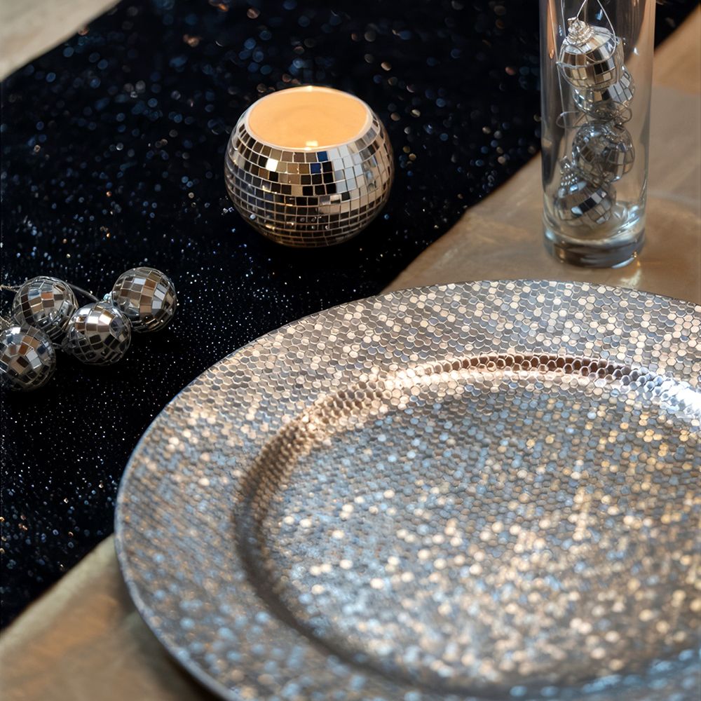 Dekorationsfat Disco Silver