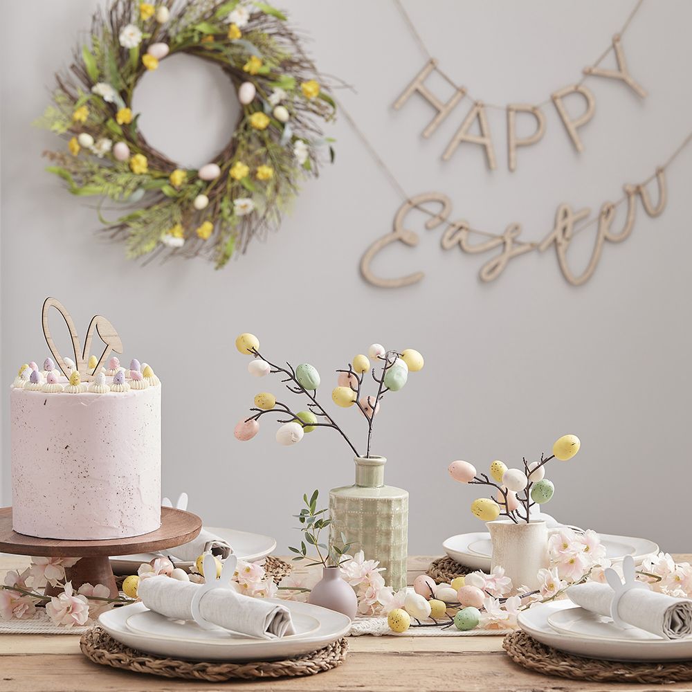 Koristekranssi Kukat Eggciting Easter