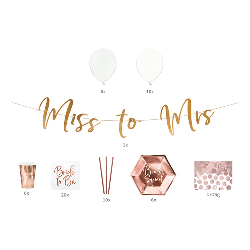 Koristepaketti Miss to Mrs