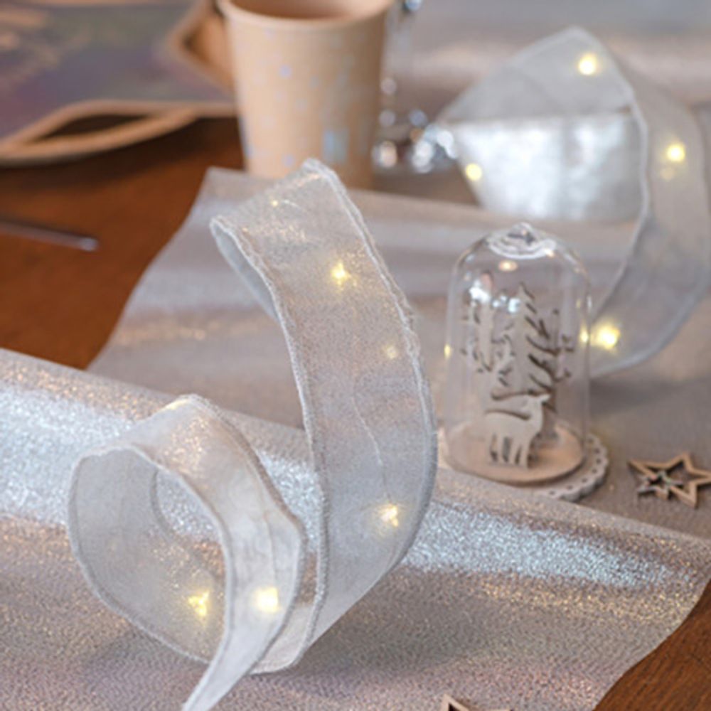 Dekorationssnöre Silver med LED