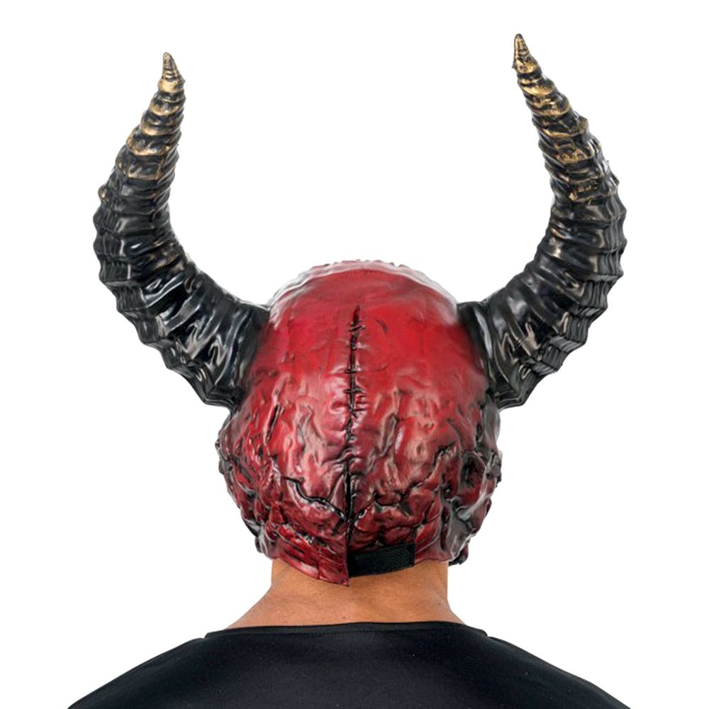 Demonskalle med Horn Mask