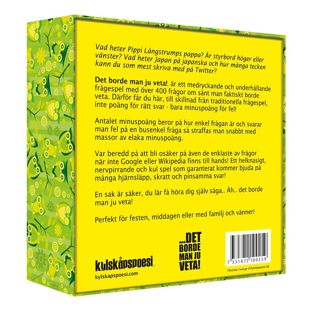 Det borde man ju veta - Selskabsspil