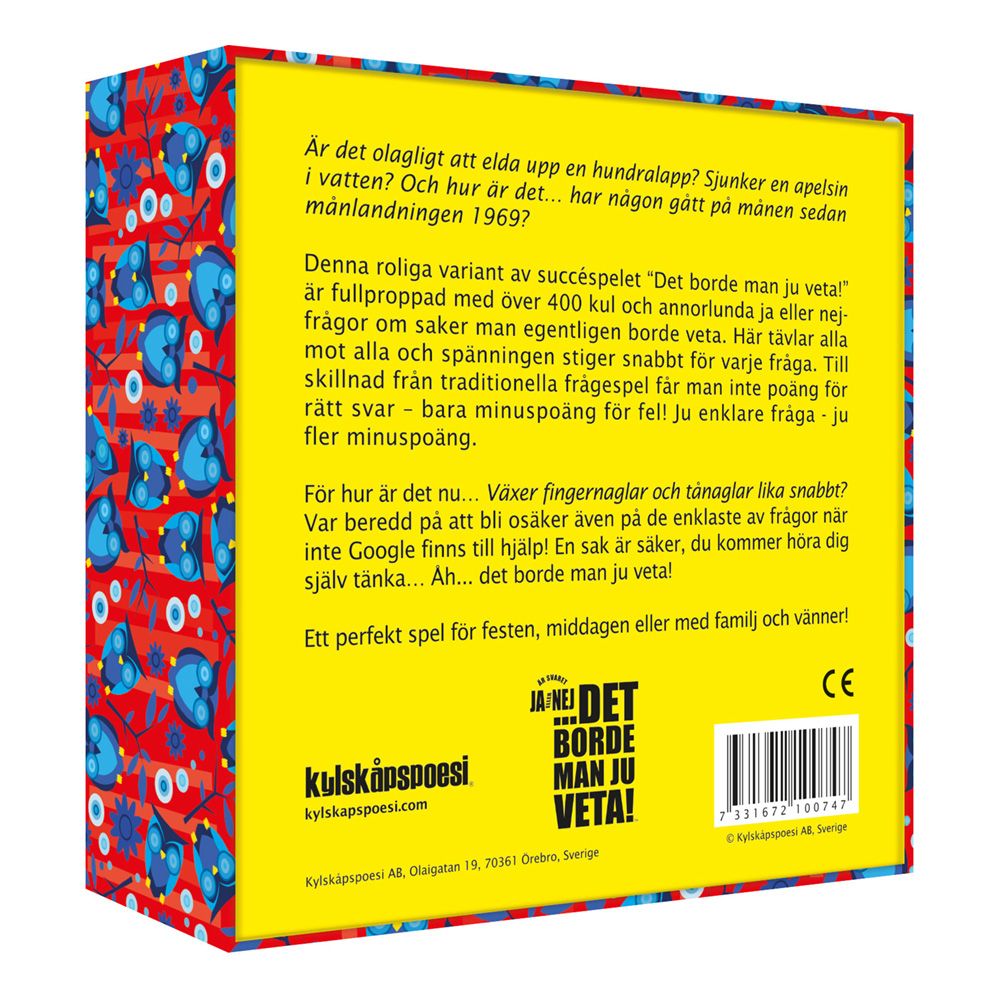Det borde man ju veta Ja/Nej Frågespel