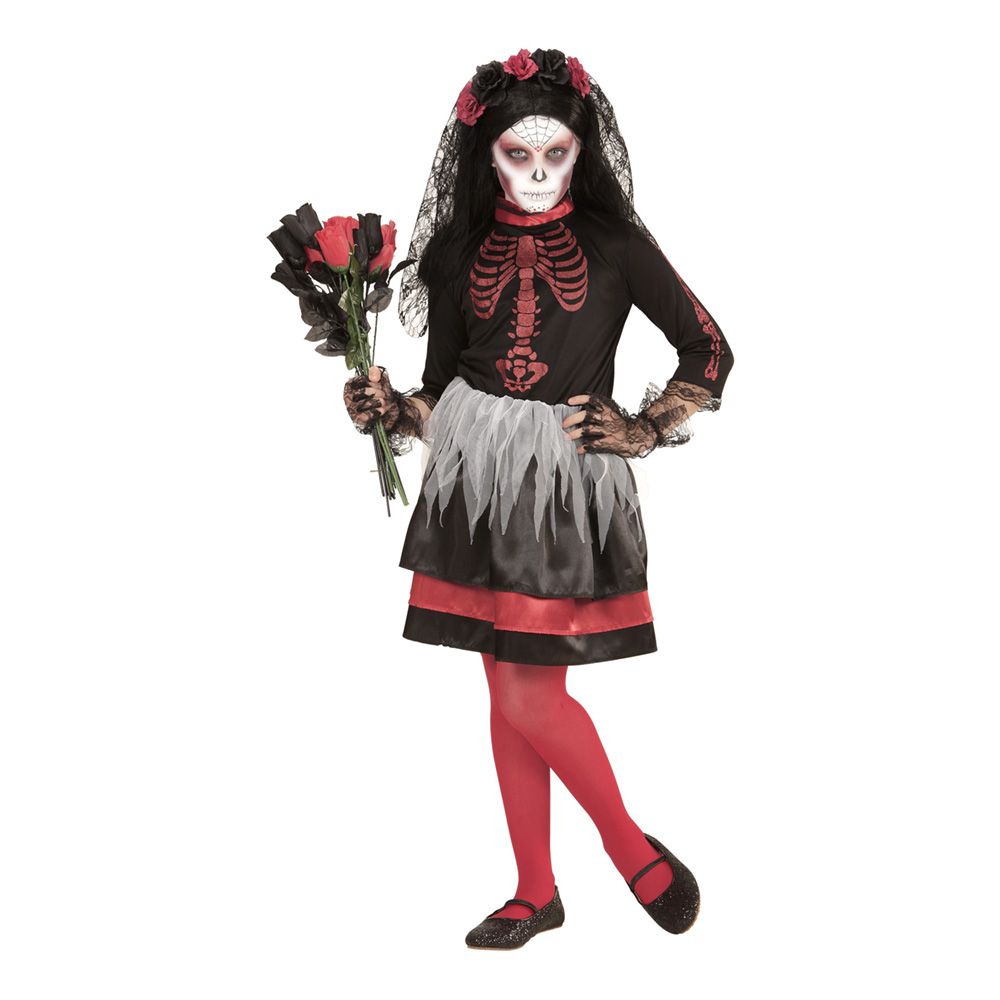 Dia De Los Muertos Morsian Lasten Naamiaisasu