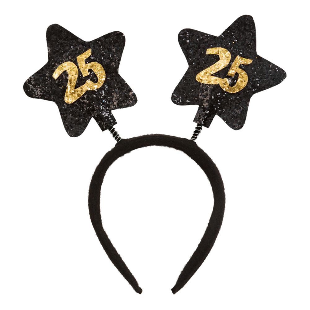 Hårbøyle 25 Birthday Star