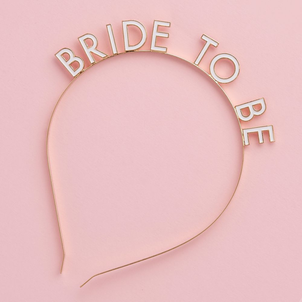 Hårbøjle Bride to Be i Metal