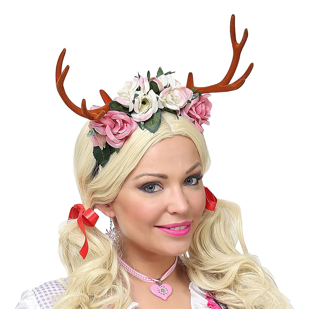 Hodebøyle med Blomster og Horn