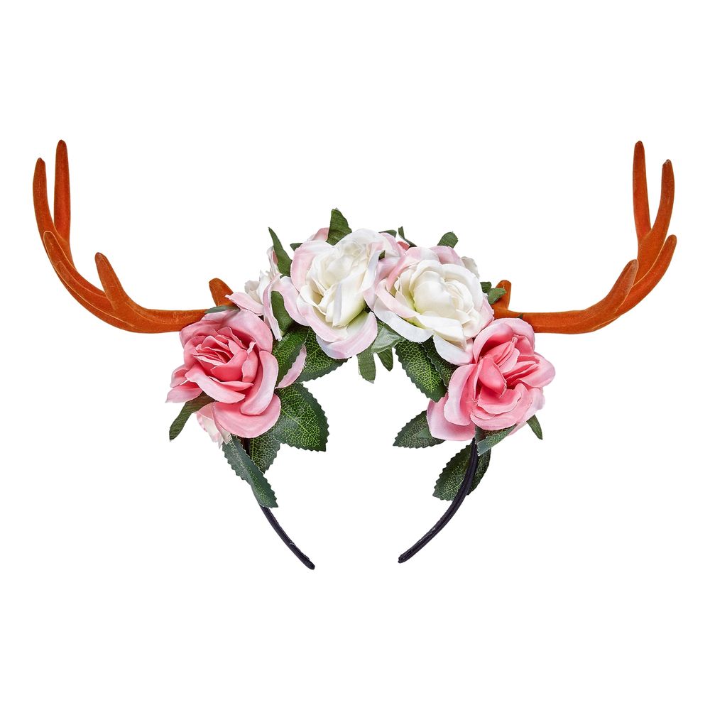 Hodebøyle med Blomster og Horn