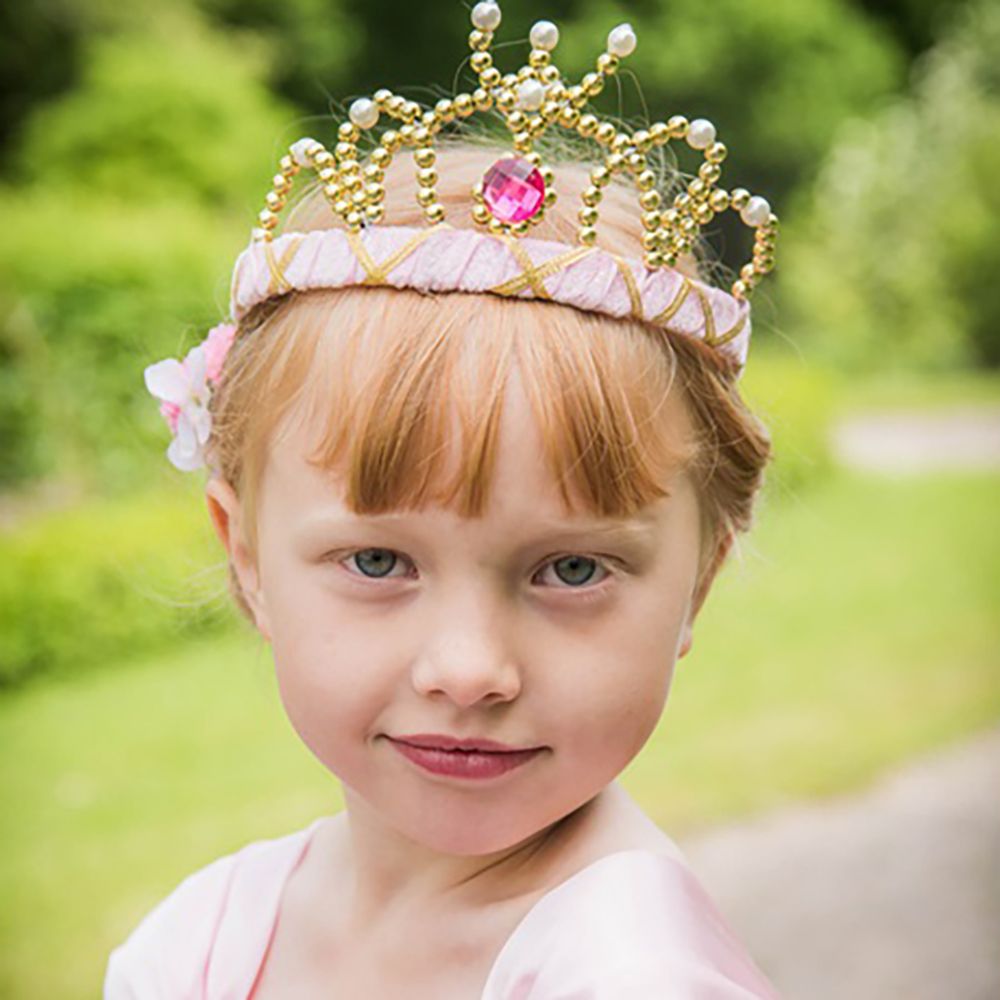 Diadem Prinsesse Rosa Fløyel Deluxe