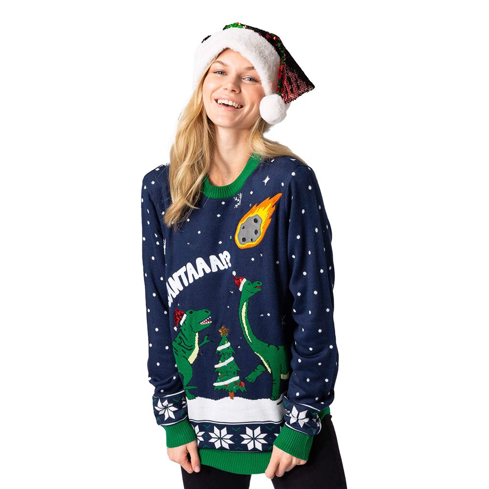 Dinosaurier LED Jultröja