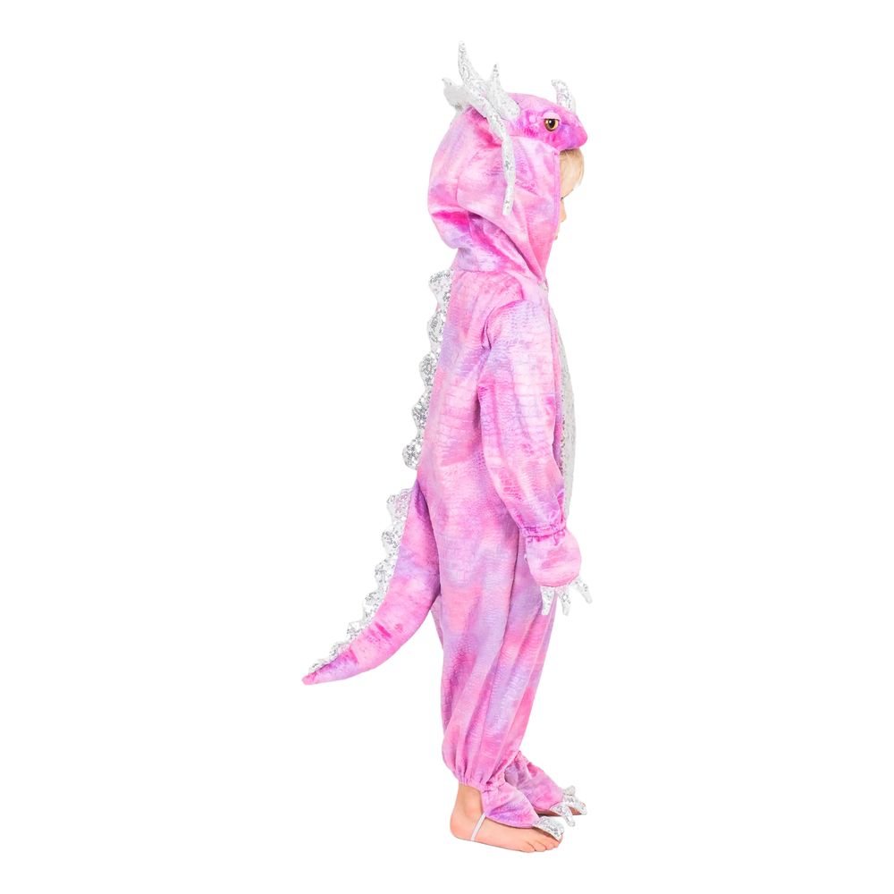 Disco Dinosaur Lyserød Jumpsuit Børnekostume