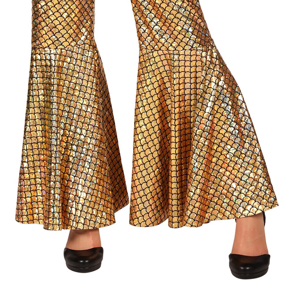 Disco Jumpsuit Guld Deluxe Maskeraddräkt