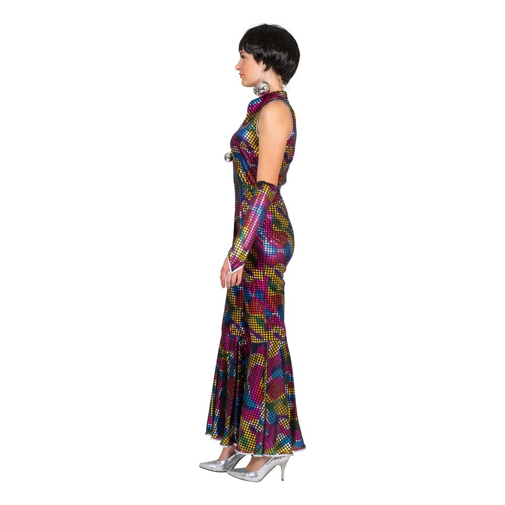 Disko Regnbue Jumpsuit Kostyme