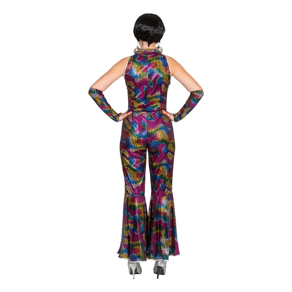 Disko Regnbue Jumpsuit Kostyme