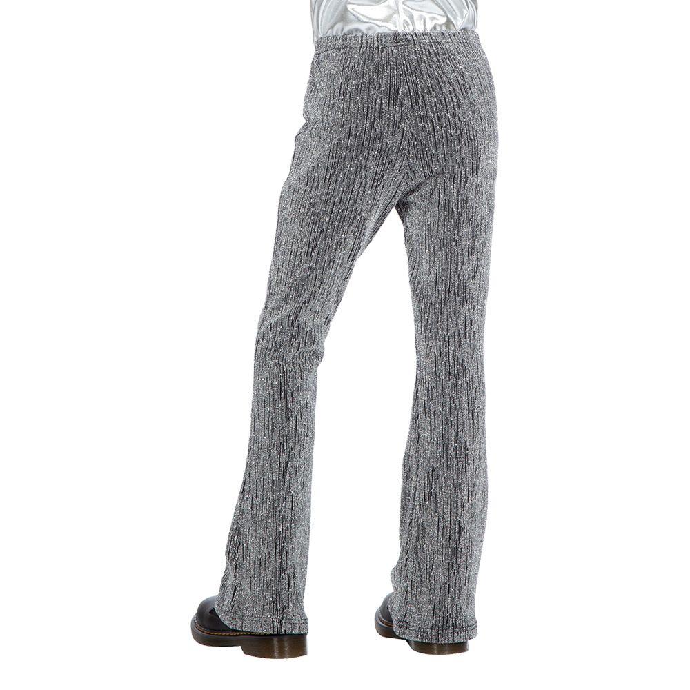 Discobyxor Utsvängda Glitter Silver för Barn