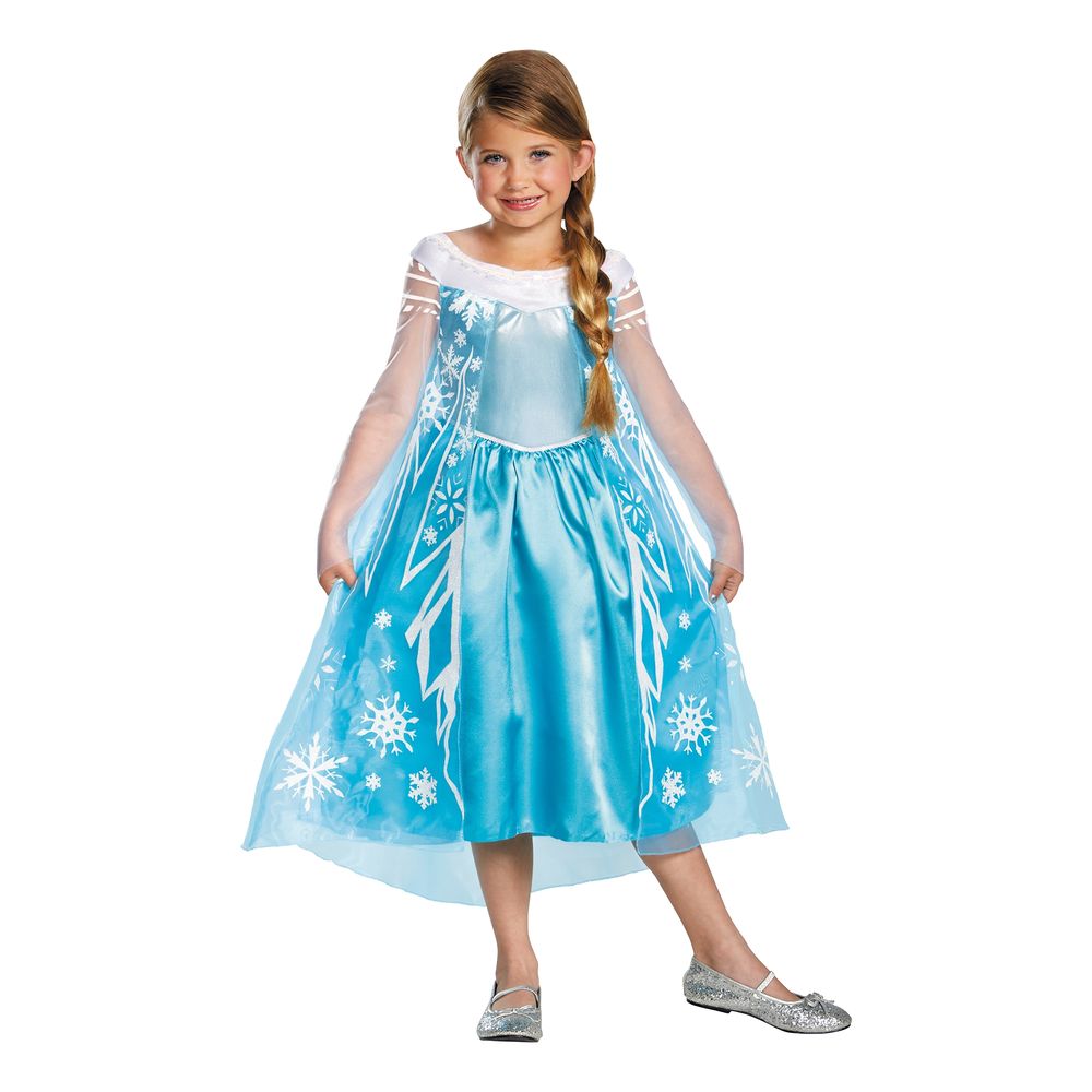 Disney Frozen Elsa Deluxe Lasten Naamiaisasu